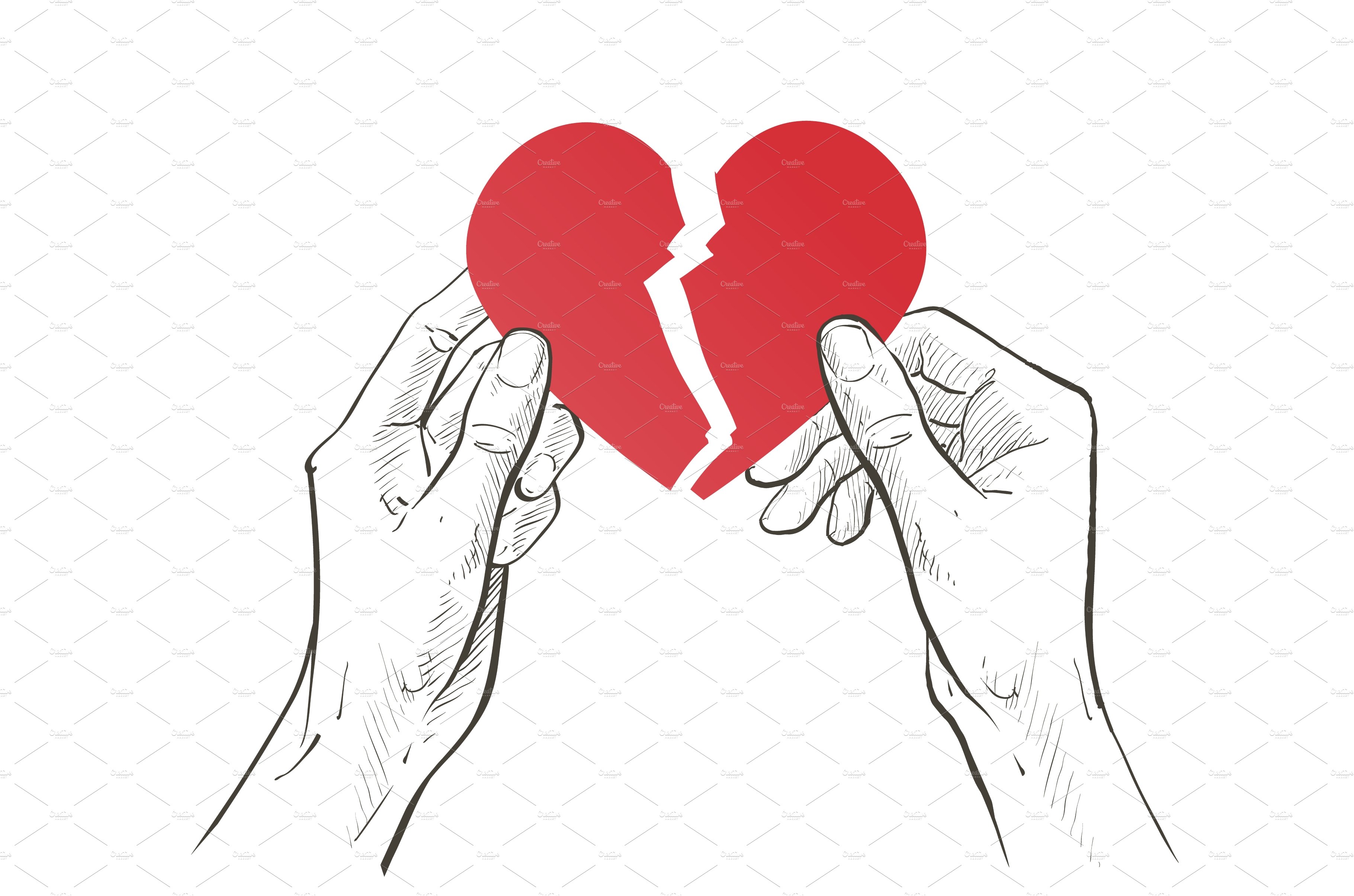 Two hands holding heart. Health care cover image.