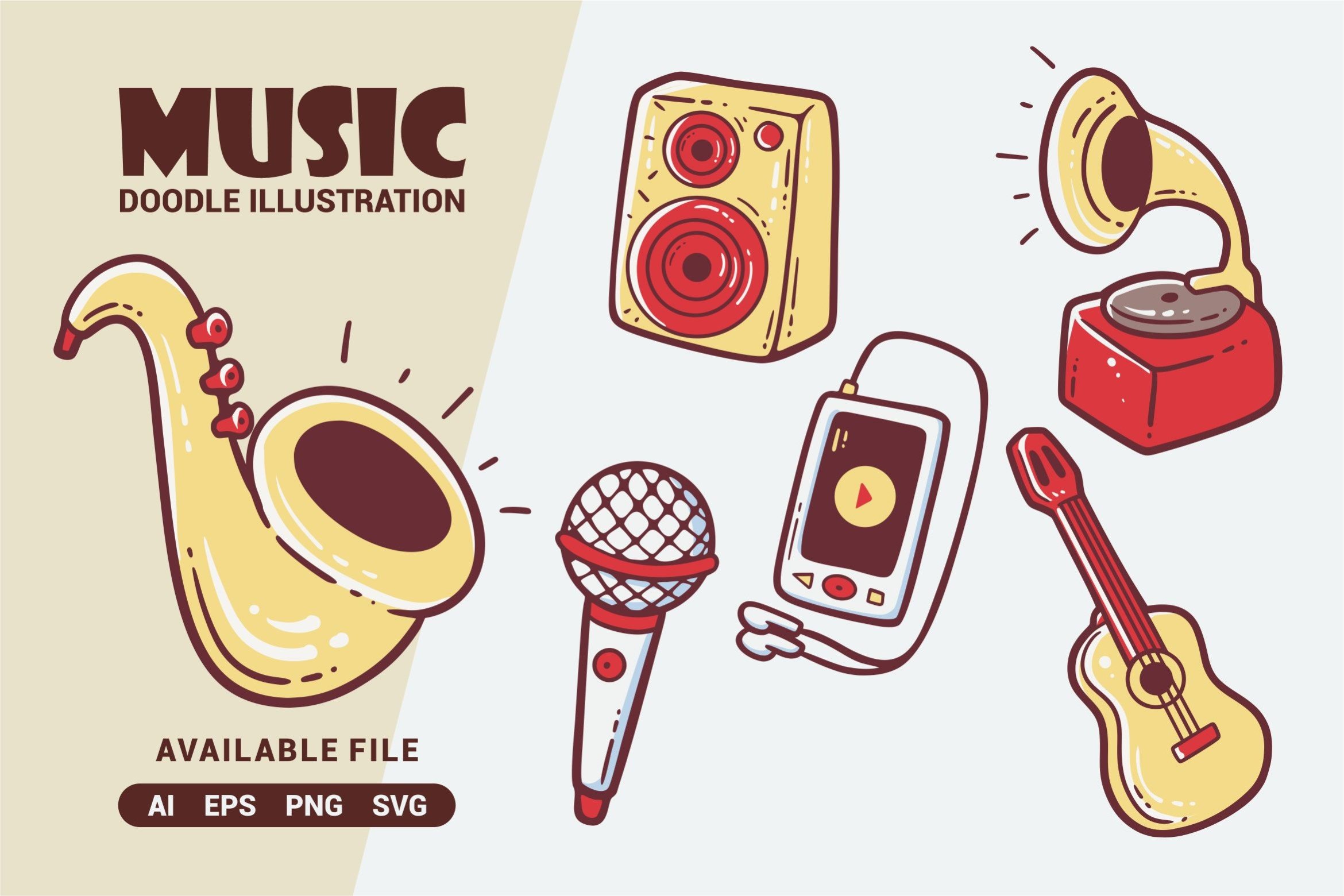 Music Doodle Illustration cover image.