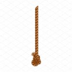 Premium Vector  Isolated hanging ropes with tassel. realistic