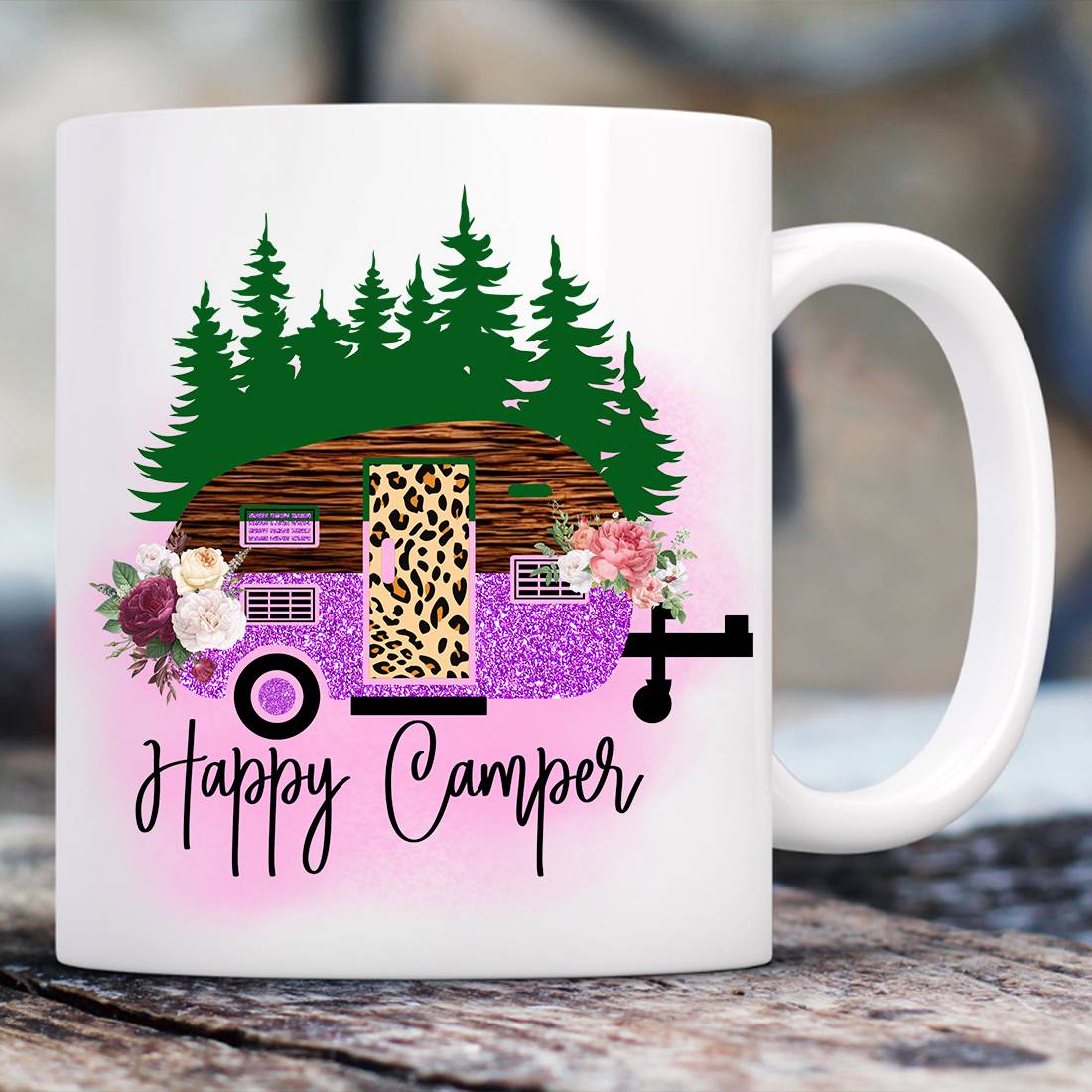 Camping Sublimation Design preview image.