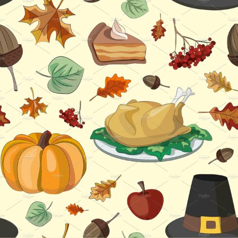 Happy Thanksgiving set pattern cover image.