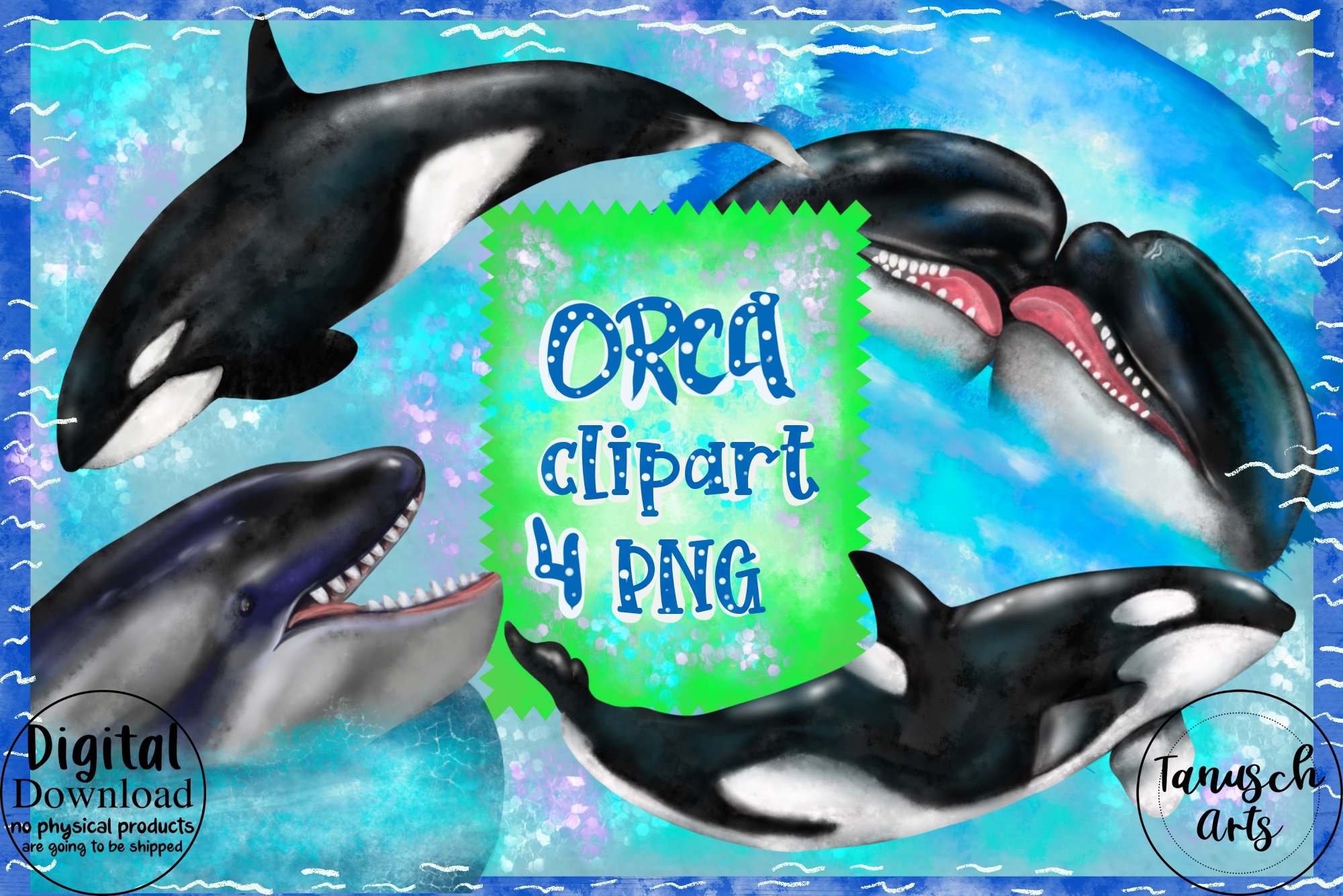 ORCA Clipart Lovely Killer Whale cover image.