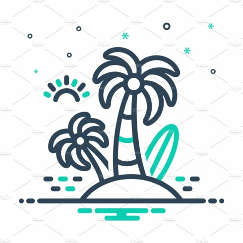 Hawaii tree mix icon cover image.