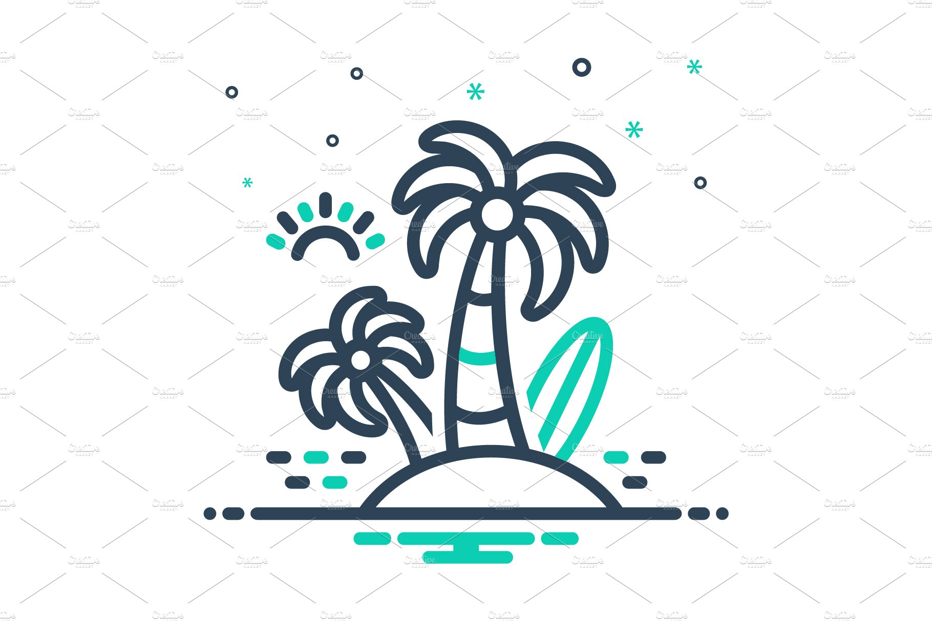 Hawaii tree mix icon cover image.