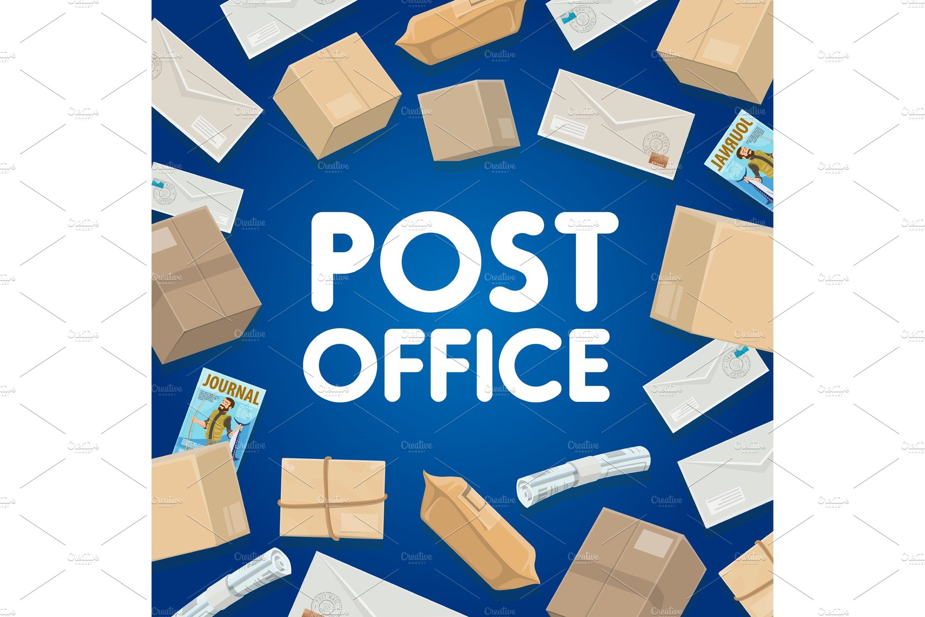 Post mail, parcel and letters cover image.