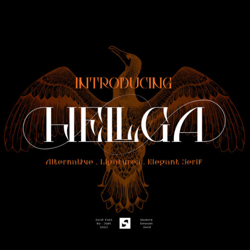 HELLGA - Gothic Serif Font cover image.