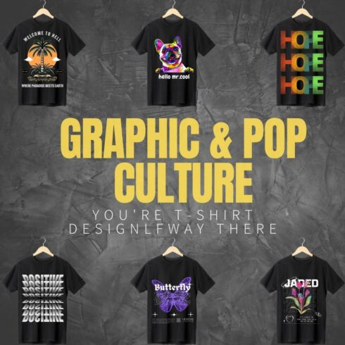 Graphic and Pop Culture T-Shirt Design cover image.