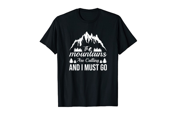hiking t shirt design vector graphics 2 468