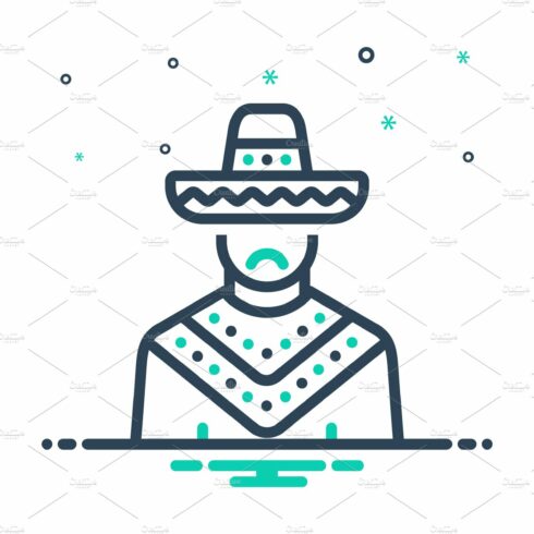 Hispanic hat mix icon cover image.