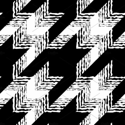 10 seamless hounds-tooth patterns – MasterBundles
