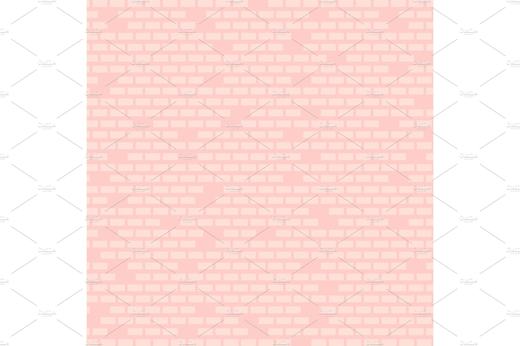 Brick Wall Pink Background Wallpaper cover image.