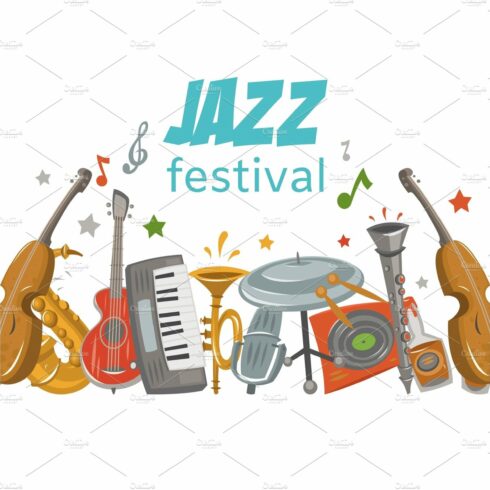 Jazz and blues festival or music cover image.