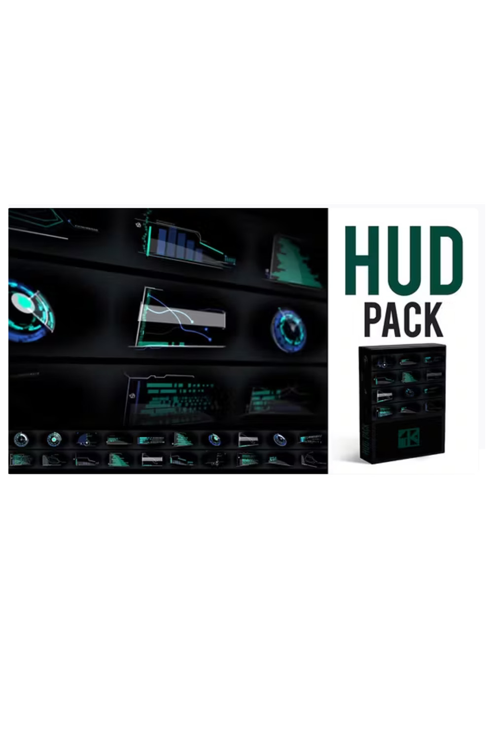 HUD Pack 4K pinterest preview image.
