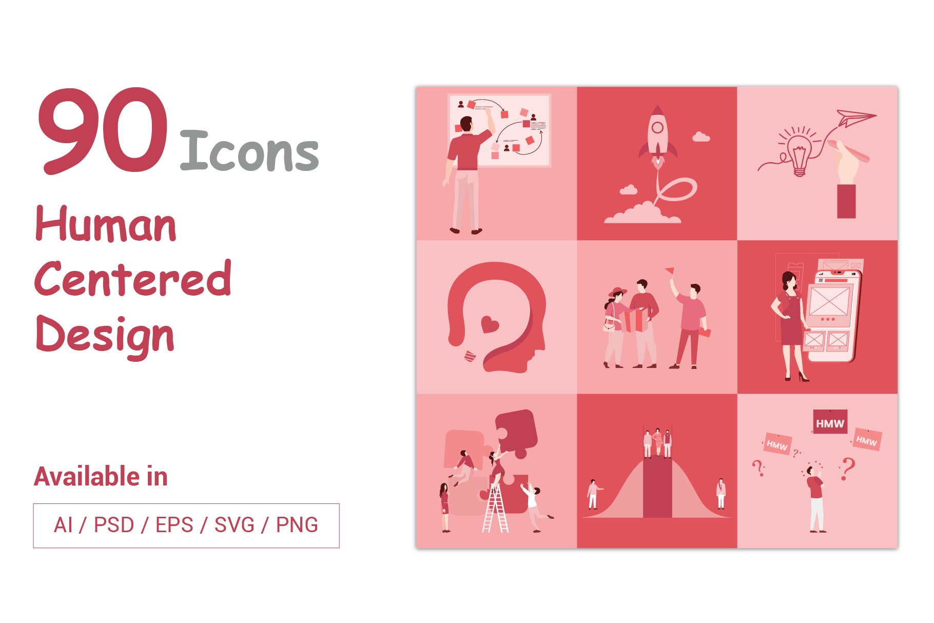 Human-Centered Design Icons Pack cover image.