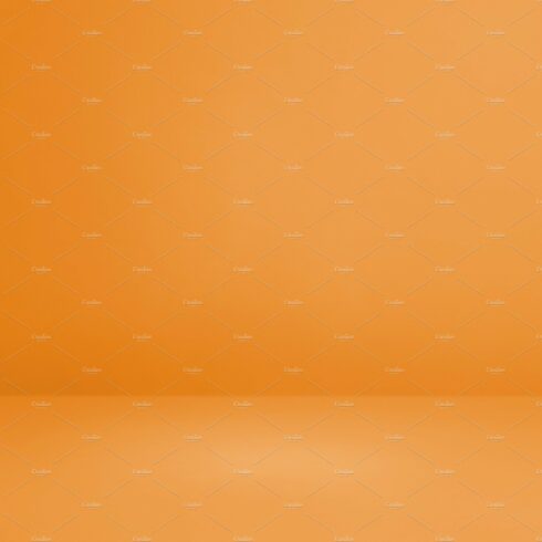 Empty orange concrete interior background cover image.