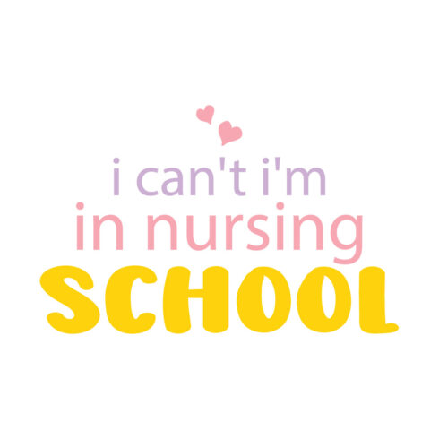 i can't i'm in nursing school cover image.