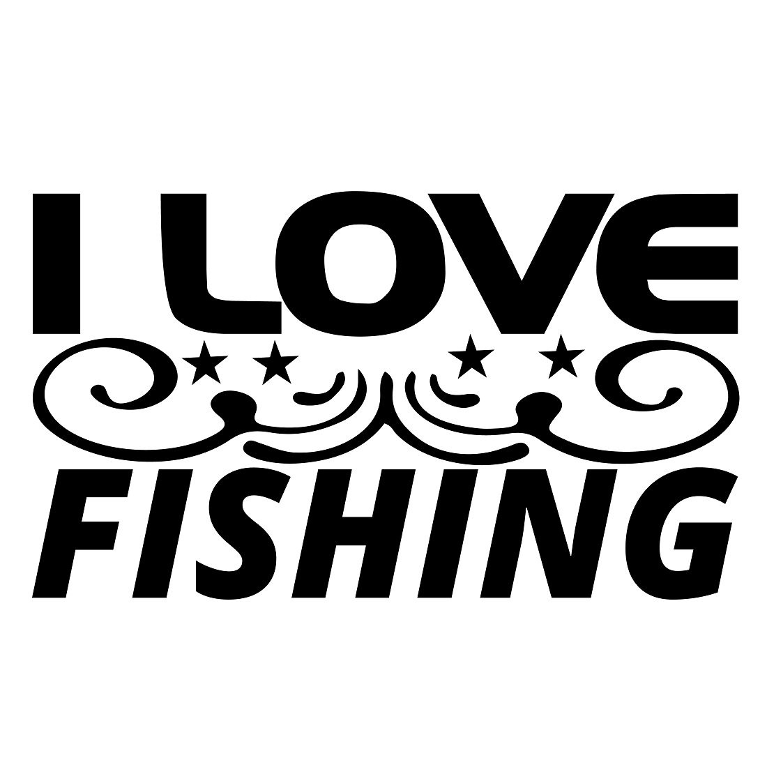 I Love fishing preview image.