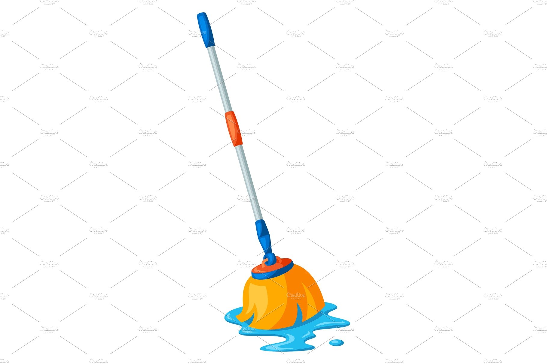 Illustration of wet mop. cover image.