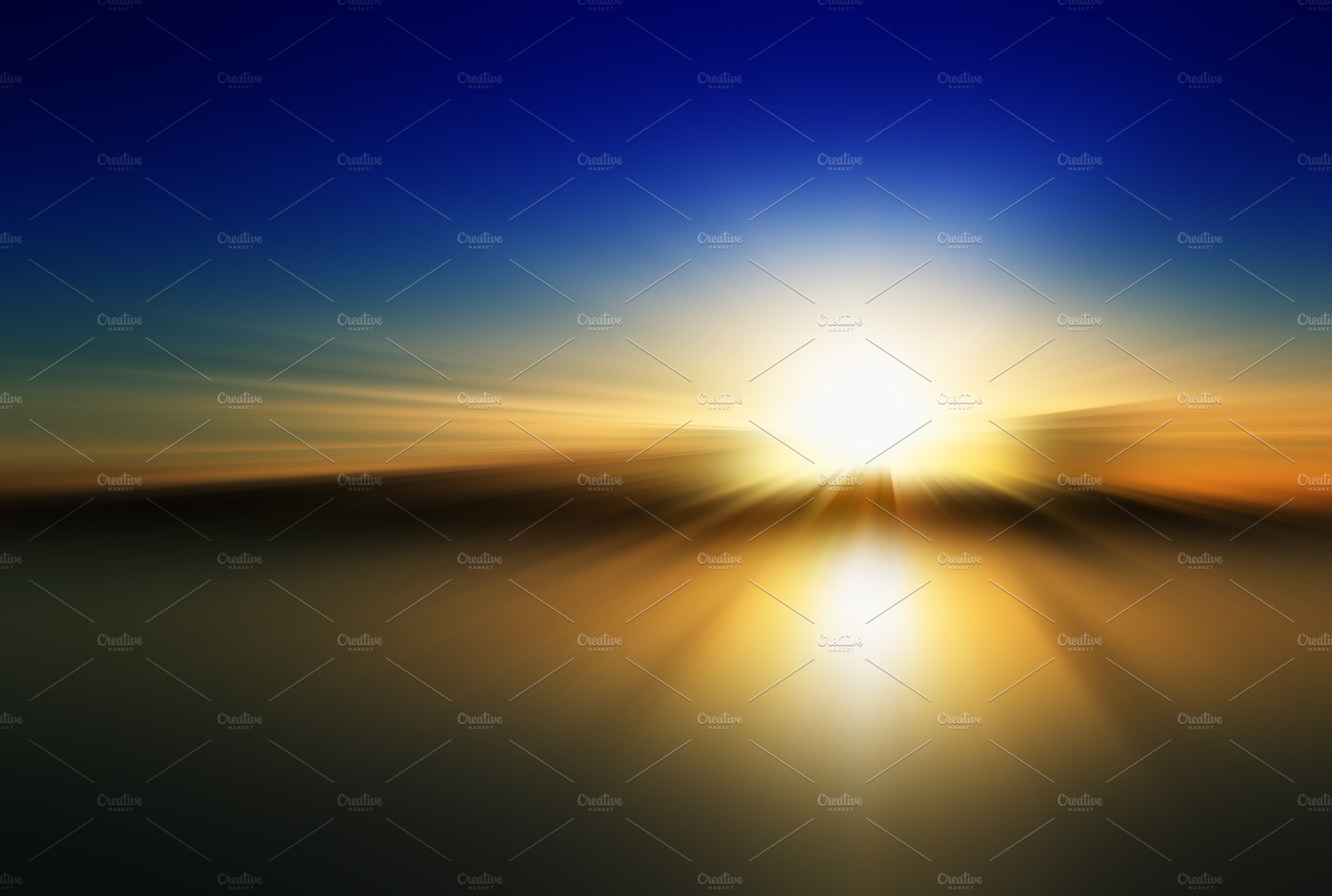 Dramatic motion blur sunset background cover image.