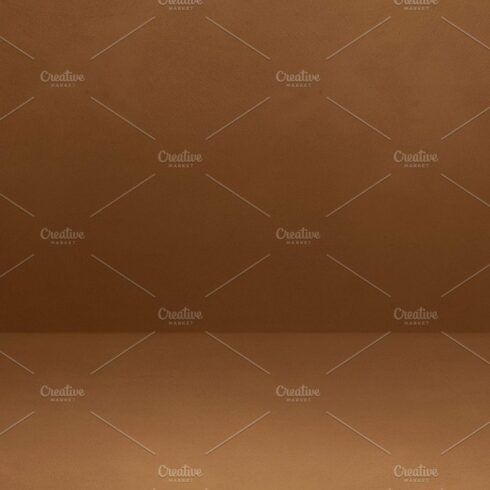 Empty brown concrete interior background banner cover image.