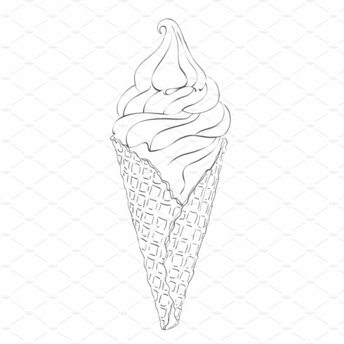 ice-cream scoops in waffle cones cover image.