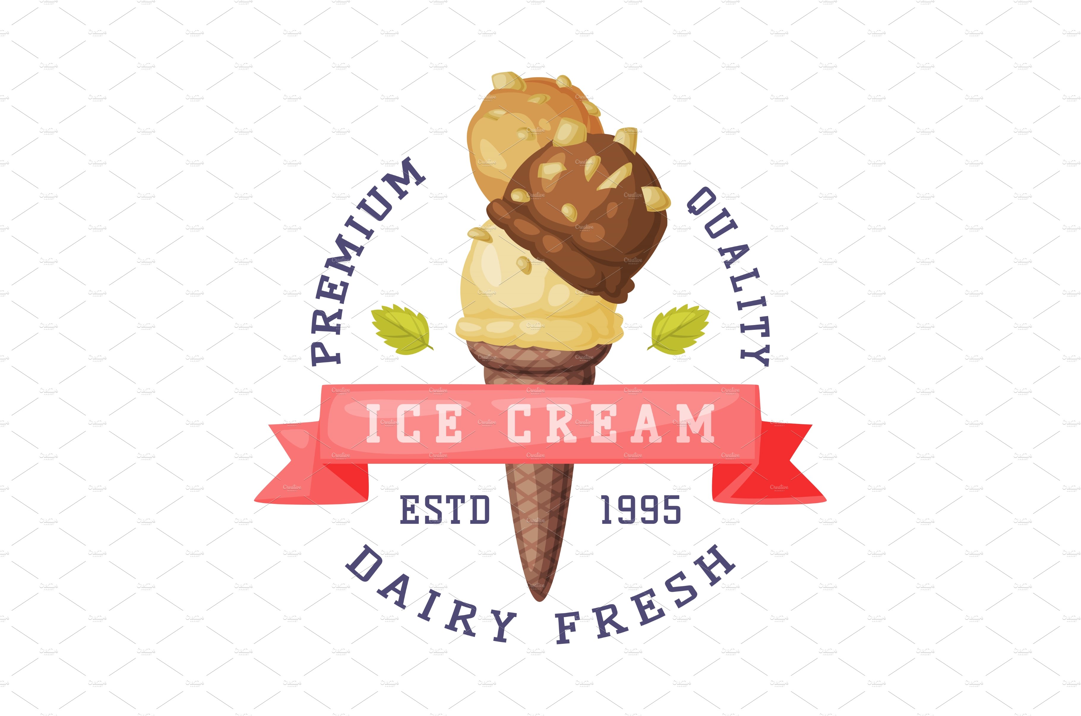 Ice Cream Emblem and Badge with cover image.