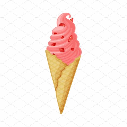 Pink Twisted Ice Cream in Waffle cover image.
