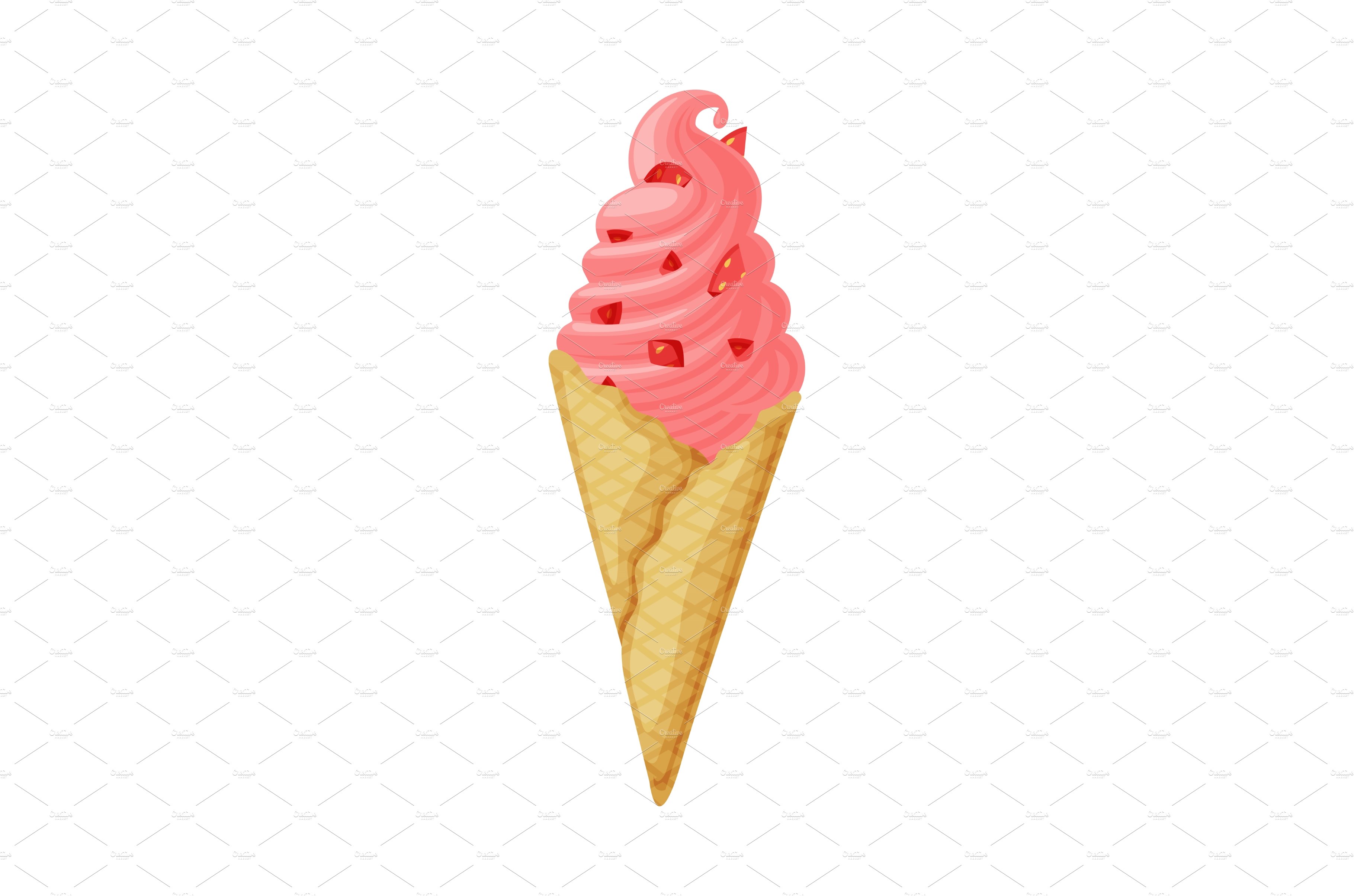 Pink Twisted Ice Cream in Waffle cover image.