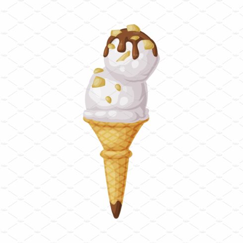 Ice Cream Ball in Waffle Cone with cover image.