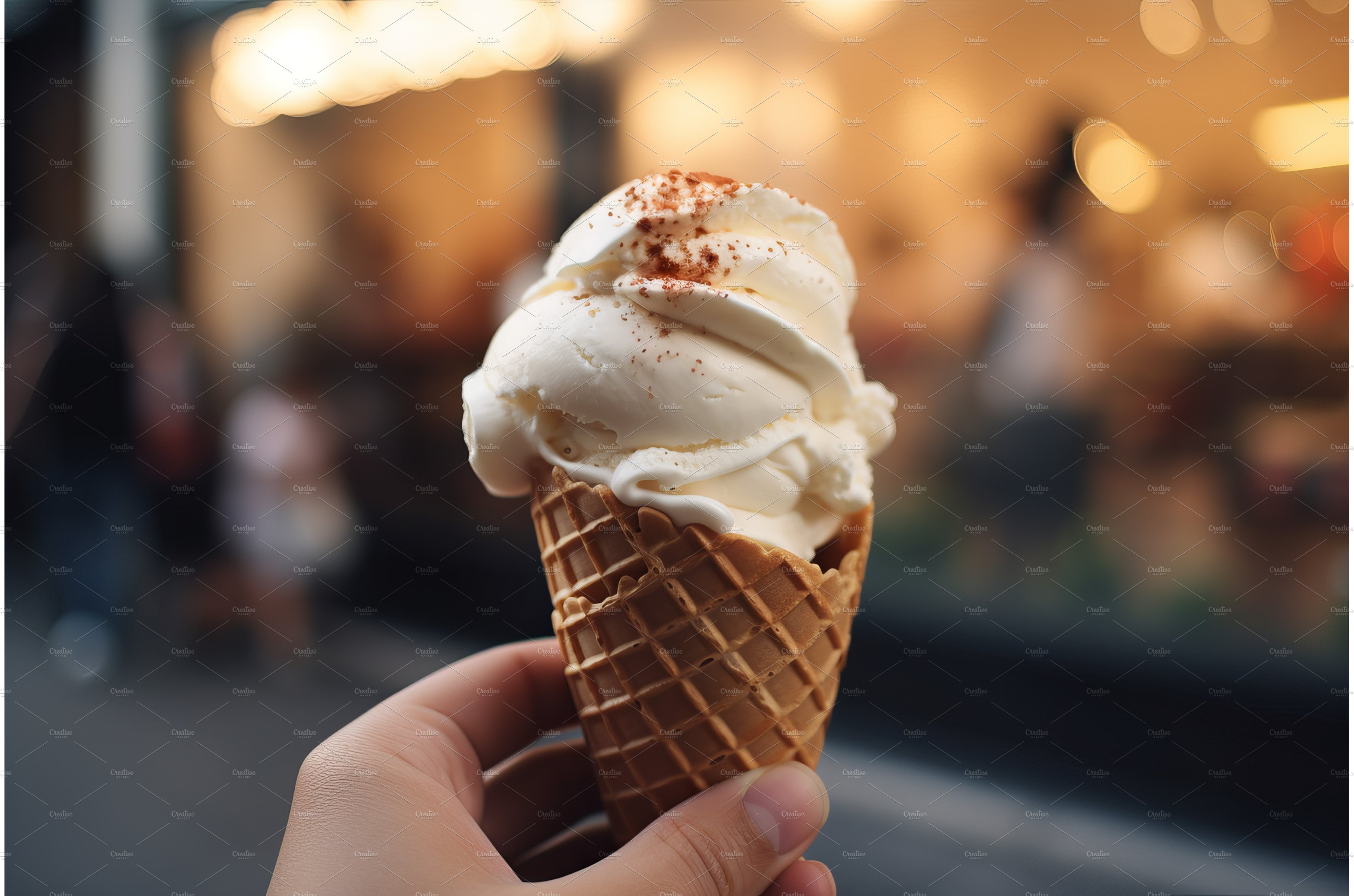 Ice cream cone. Generate Ai cover image.