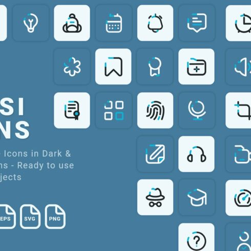 Fansi Icons - 100+ Vector Icons cover image.