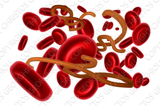 Ebola Virus and Red Blood Cells cover image.