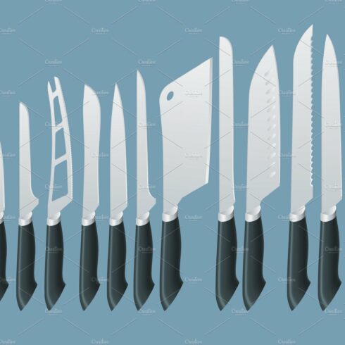 Isometric Knives butcher meat knife cover image.