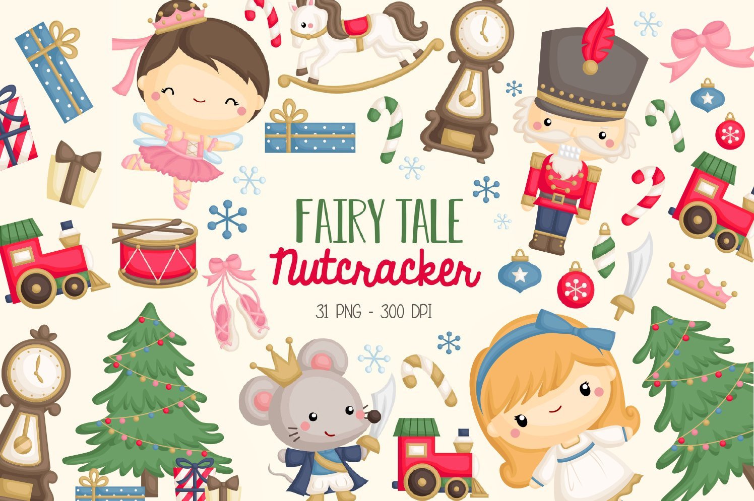 Nutcracker Ballet Fairy Clipart cover image.