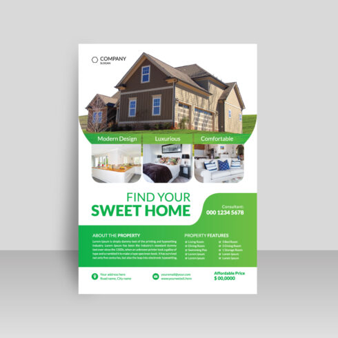 Real Estate Flyer Templates cover image.