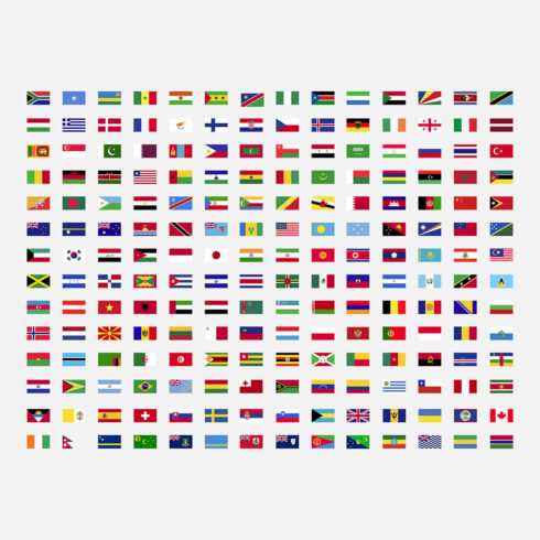 196 countries flags cover image.
