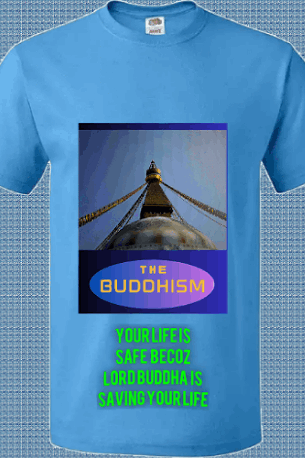 Gautam buddha (t-shirt design) pinterest preview image.