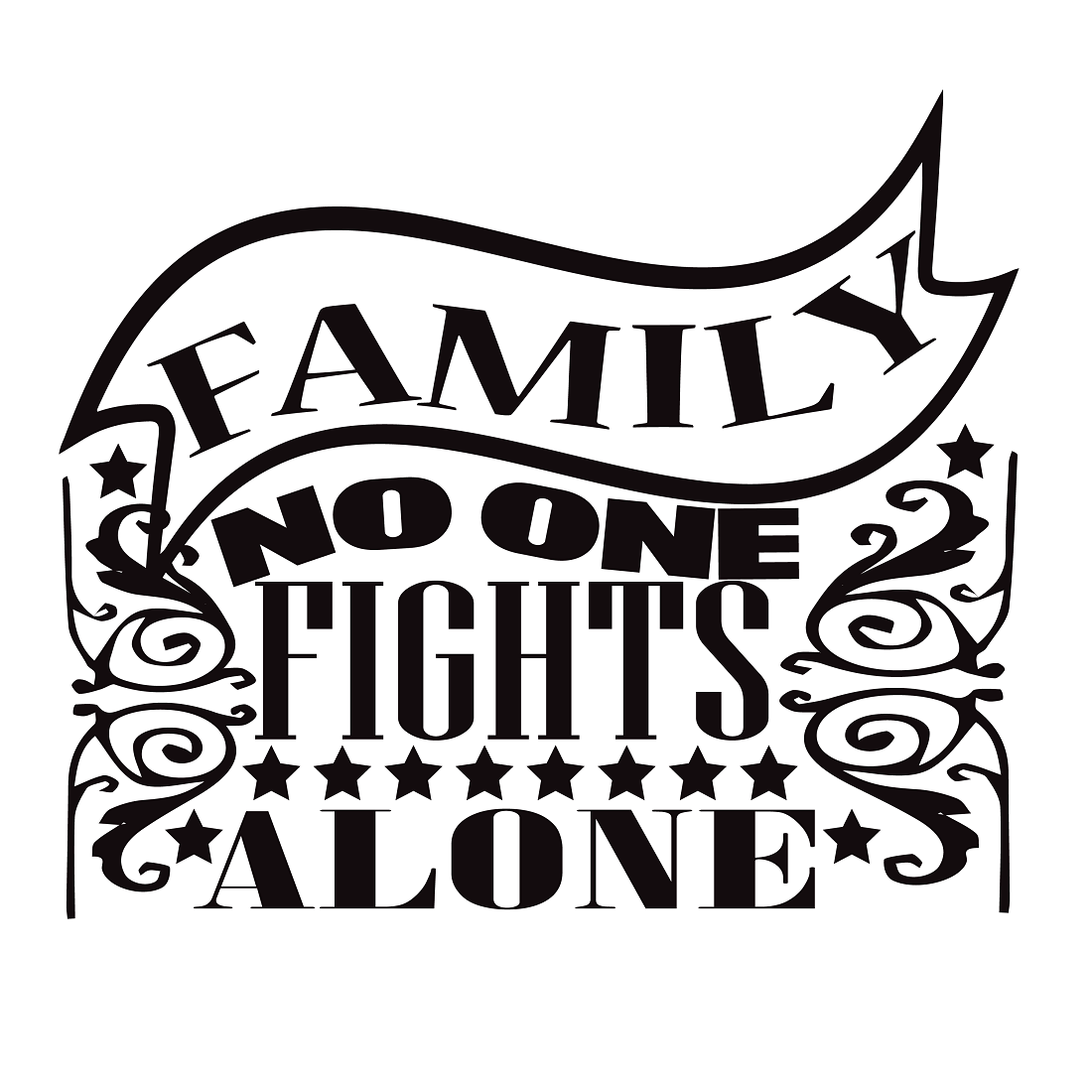 In This Family No One Fights Alone preview image.