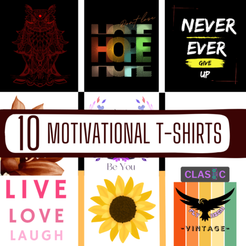 Inspirational and Motivational Quotes t shirt, Fashionable t-shirt, Vintage t-shirt cover image.