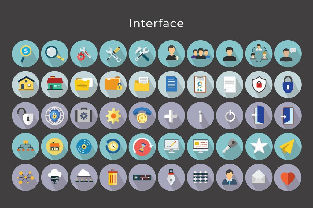 Interface Vector Icons V2 – MasterBundles