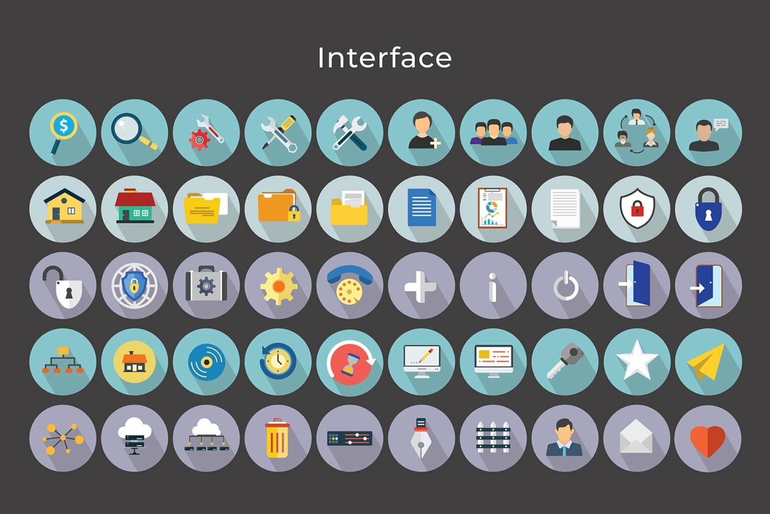 Interface Vector Icons V2 – MasterBundles