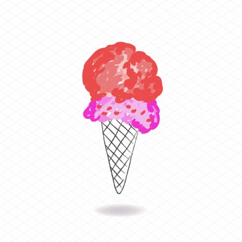 Isolated Ice cream cover image.