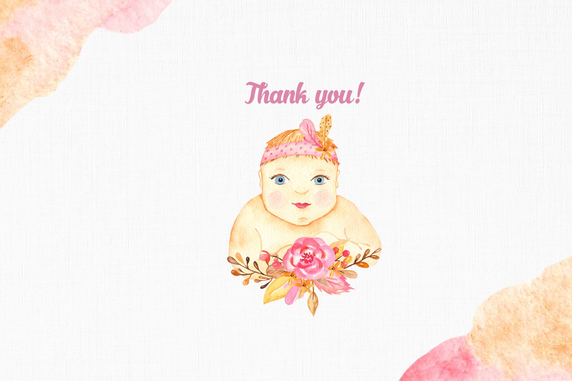 its a girl watercolor collection thank you 859