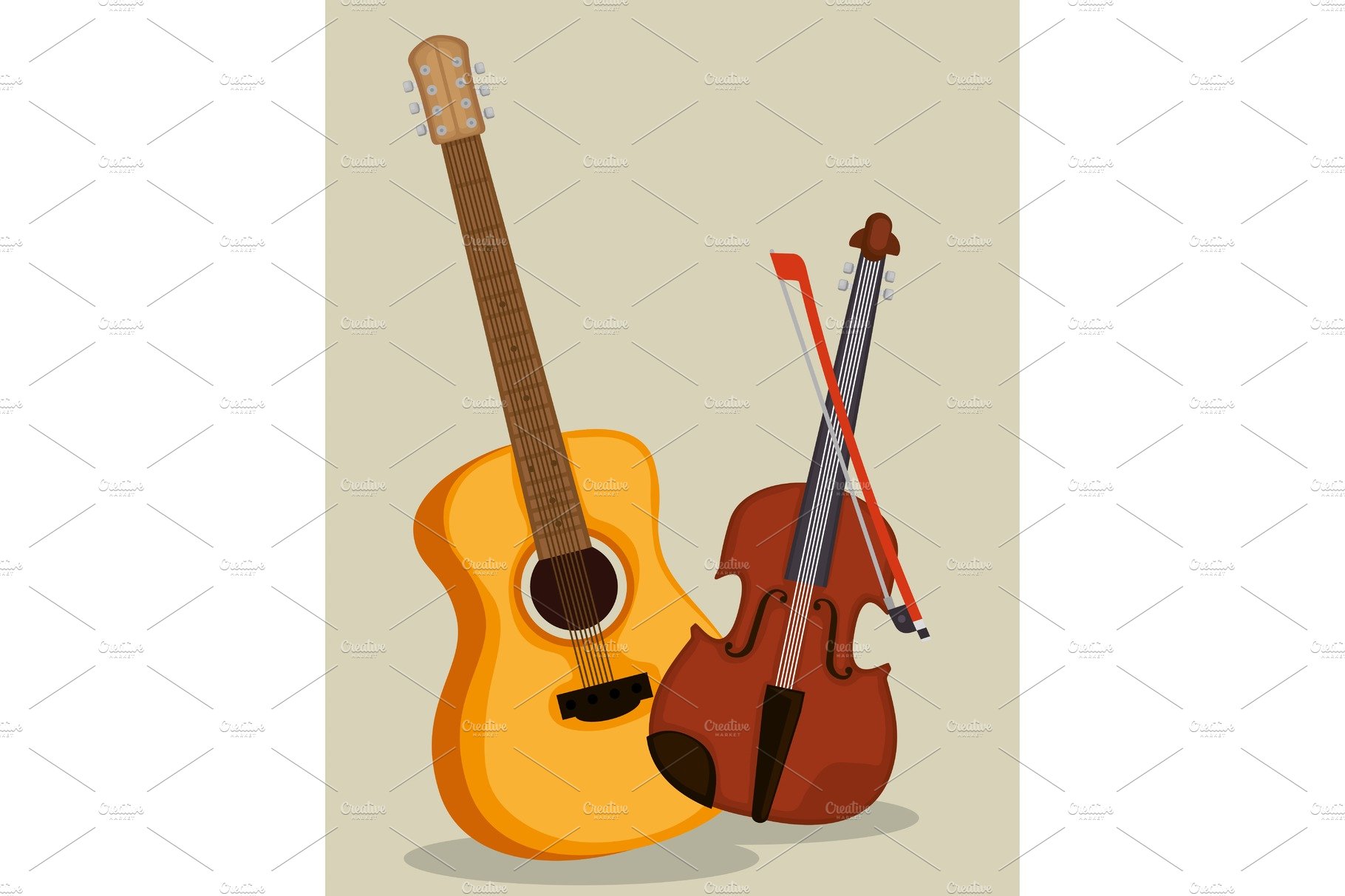guitar and violin instruments cover image.