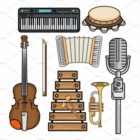 musical instruments icon cover image.