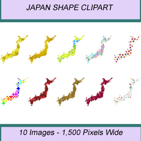 JAPAN SHAPE CLIPART ICONS cover image.