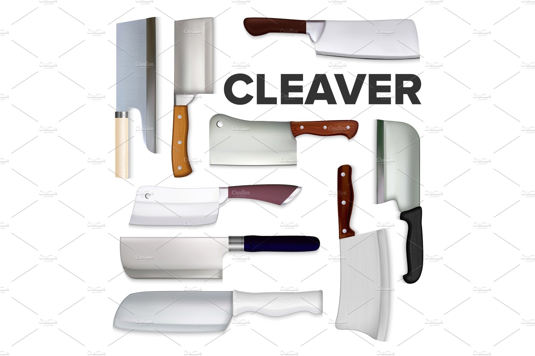 Cleaver Large Meat Knife Collection cover image.