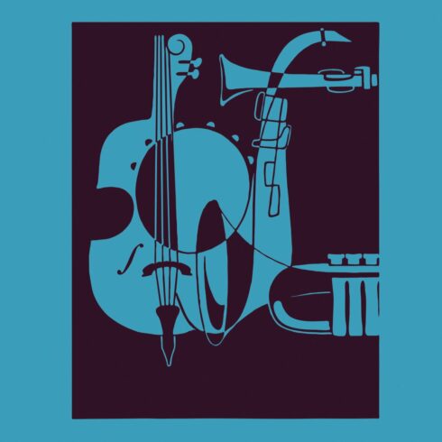 Mid-Century Jazz Art (vector) cover image.