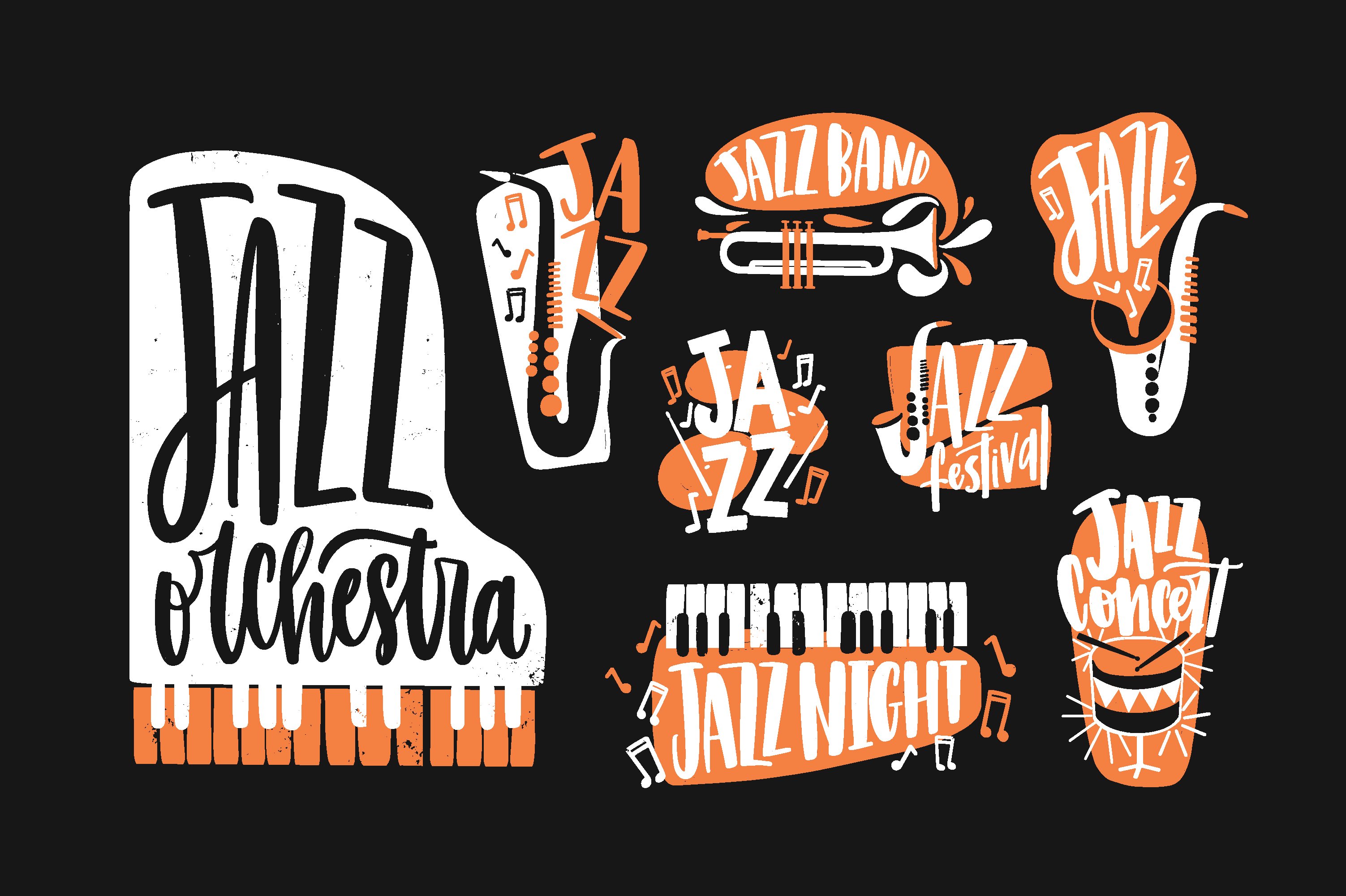 Jazz lettering preview image.