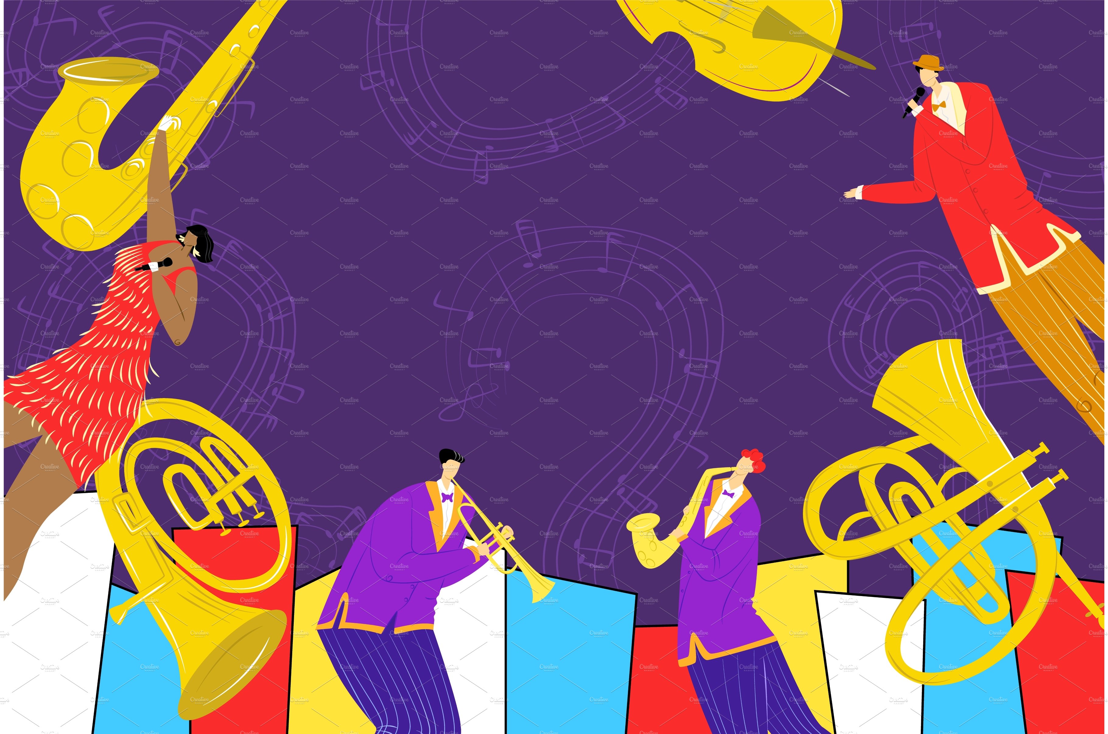 Jazz festival with saxophone cover image.